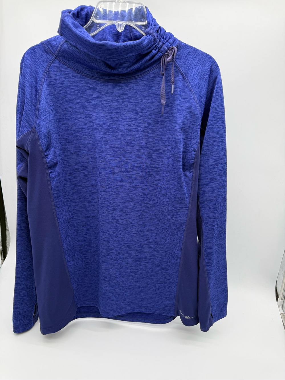 Eddie Bauer Royal Blue Cowl Neck Active Pullover- Size Large